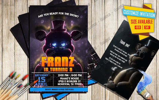 Five nights at freddy's Movie poster V4