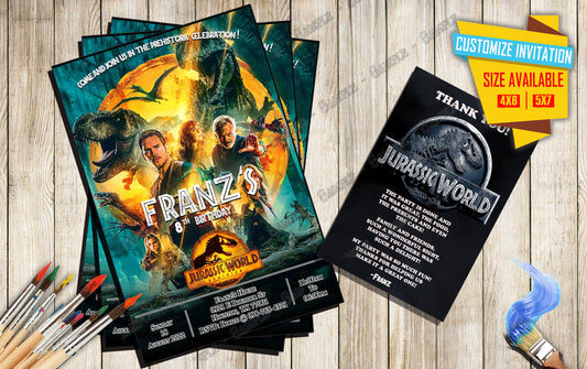 Jurassic Worlds Dominion - Birthday Invitation D3