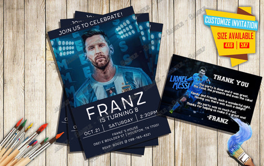 Lionel Messi - Birthday Invite V1