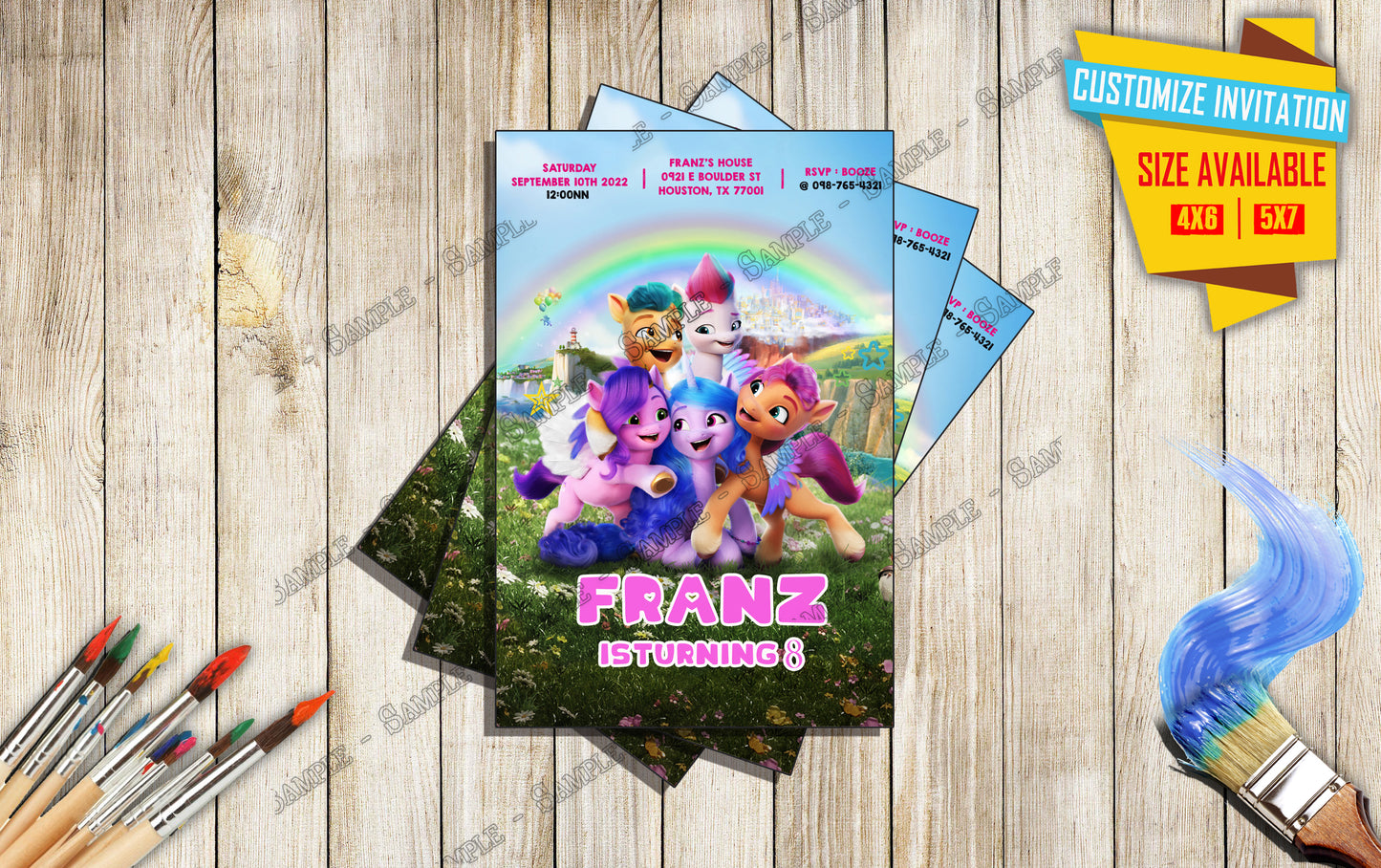 My Little Pony - Birthday Invitation - A New Generation D1