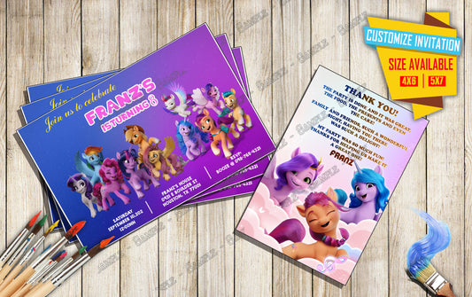 My Little Pony - Birthday Invitation - A New Generation D2